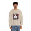 Surrealism Hoodie: Anxiety Girl Graphic, Gothic Oversized Sweatshirt