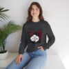 Surrealism Hoodie: Anxiety Girl Graphic, Gothic Oversized Sweatshirt