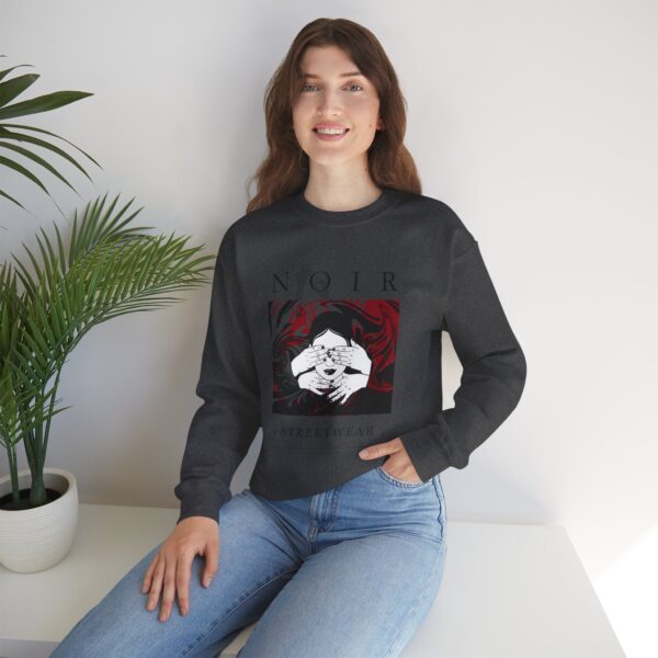Surrealism Hoodie: Anxiety Girl Graphic, Gothic Oversized Sweatshirt