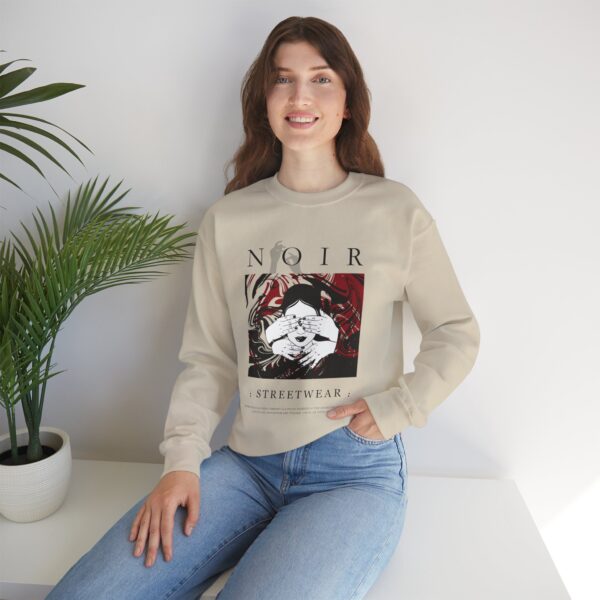 Surrealism Hoodie: Anxiety Girl Graphic, Gothic Oversized Sweatshirt