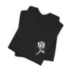 Victorian Design, Beauty Is Deadly Tee, Rose Top, Edgy And Bold Apparel, Skater T-Shirt, Red And Black Print