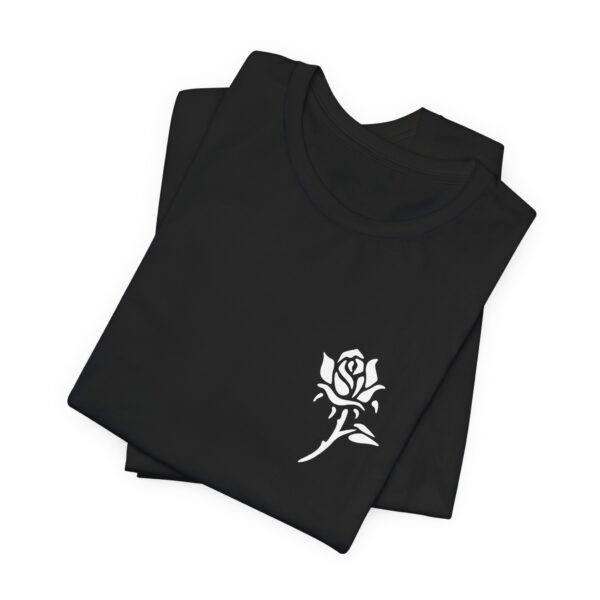 Victorian Design, Beauty Is Deadly Tee, Rose Top, Edgy And Bold Apparel, Skater T-Shirt, Red And Black Print