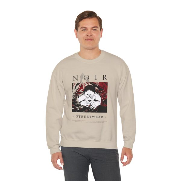 Surrealism Hoodie: Anxiety Girl Graphic, Gothic Oversized Sweatshirt