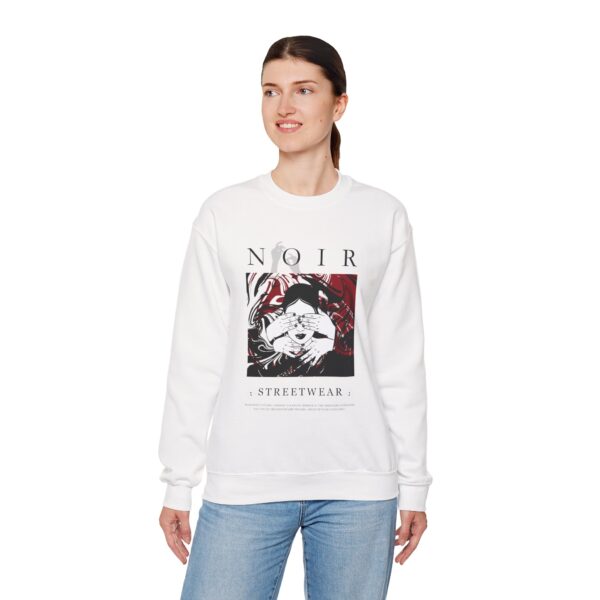 Surrealism Hoodie: Anxiety Girl Graphic, Gothic Oversized Sweatshirt
