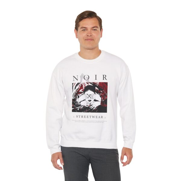 Surrealism Hoodie: Anxiety Girl Graphic, Gothic Oversized Sweatshirt