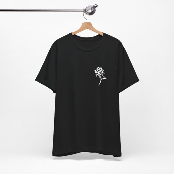 Victorian Design, Beauty Is Deadly Tee, Rose Top, Edgy And Bold Apparel, Skater T-Shirt, Red And Black Print