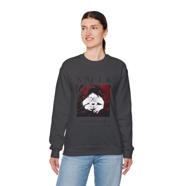 Surrealism Hoodie: Anxiety Girl Graphic, Gothic Oversized Sweatshirt