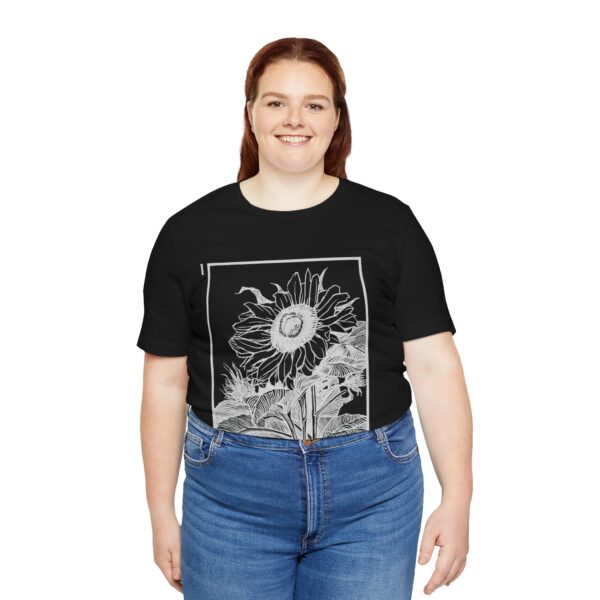 Women's Summer Tee, Sunflower T-Shirt, Inspirational Gift For Her, Mental Health Awareness, Therapist Tee, I Am Enough Apparel, Durable