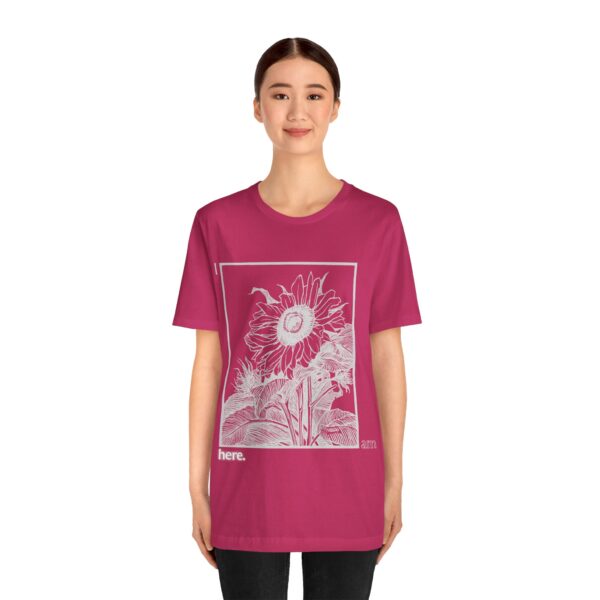 Women's Summer Tee, Sunflower T-Shirt, Inspirational Gift For Her, Mental Health Awareness, Therapist Tee, I Am Enough Apparel, Durable