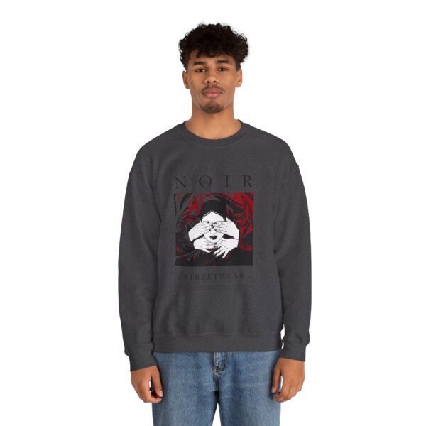 Surrealism Hoodie: Anxiety Girl Graphic, Gothic Oversized Sweatshirt