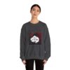 Surrealism Hoodie: Anxiety Girl Graphic, Gothic Oversized Sweatshirt