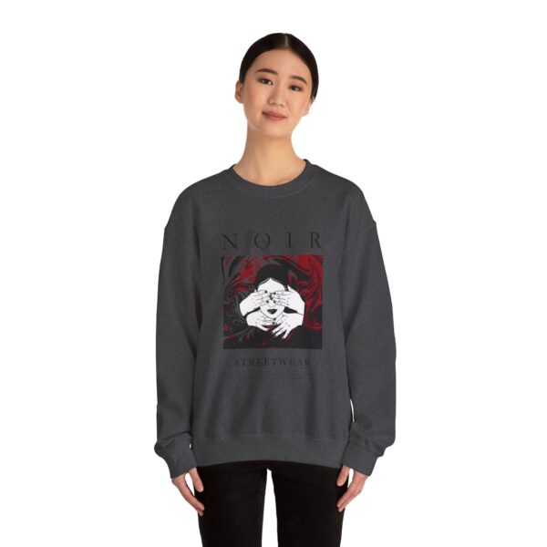Surrealism Hoodie: Anxiety Girl Graphic, Gothic Oversized Sweatshirt