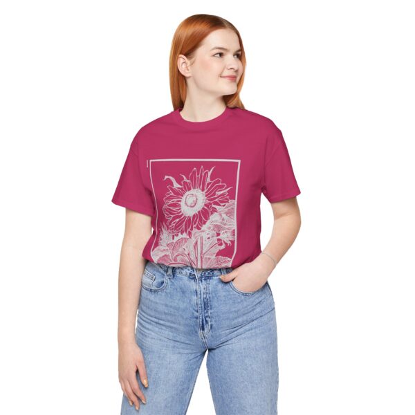 Women's Summer Tee, Sunflower T-Shirt, Inspirational Gift For Her, Mental Health Awareness, Therapist Tee, I Am Enough Apparel, Durable
