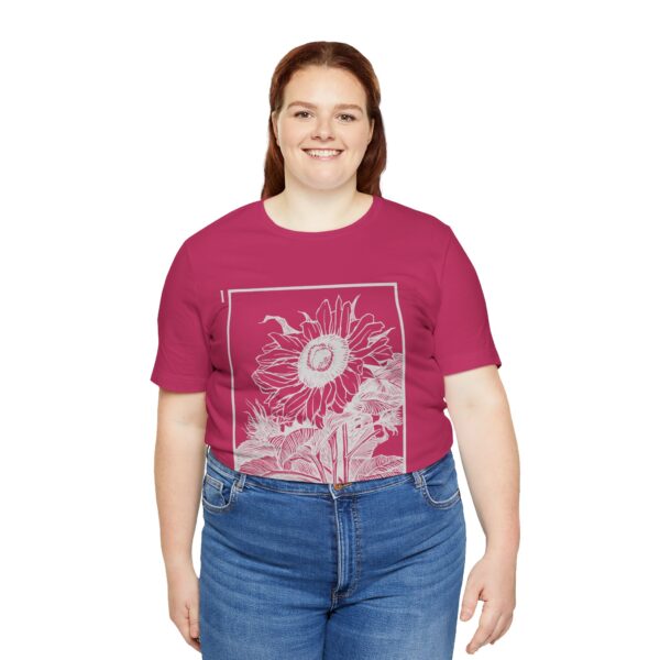 Women's Summer Tee, Sunflower T-Shirt, Inspirational Gift For Her, Mental Health Awareness, Therapist Tee, I Am Enough Apparel, Durable