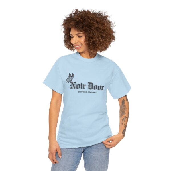 Noir Door Butterfly Logo Tee - Alternative Aesthetic Streetwear