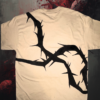 Black Thorn Hand-Painted Gothic Streetwear Shirt