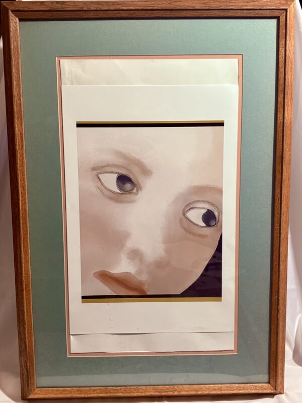 IMG_5861 Face of a Young Woman — Framed Digital Art Print