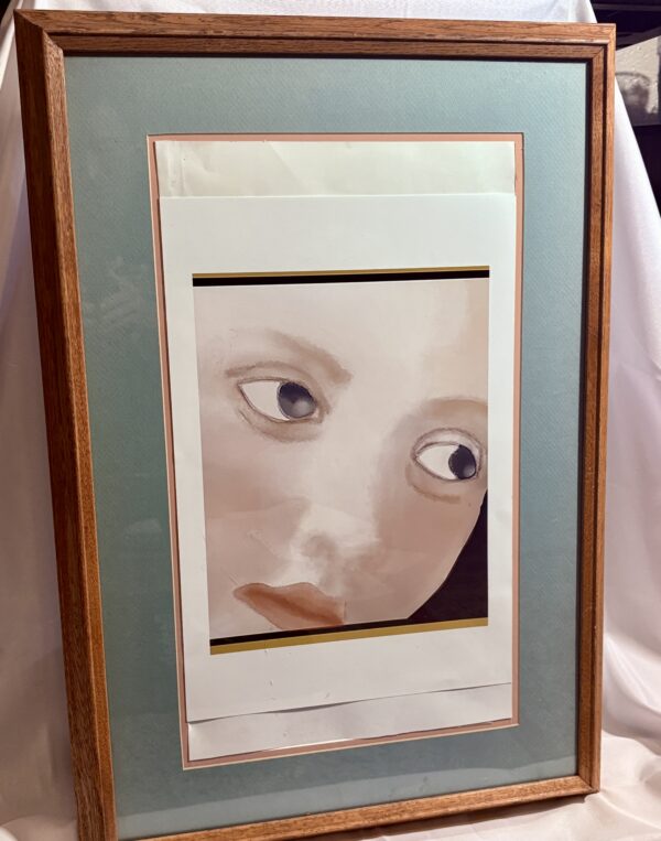 IMG_5862 Face of a Young Woman — Framed Digital Art Print