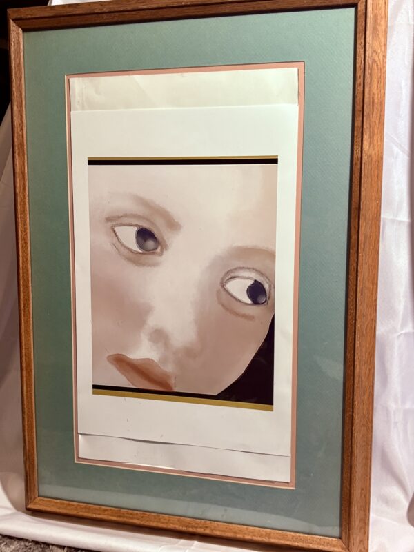 IMG_5864 Face of a Young Woman — Framed Digital Art Print
