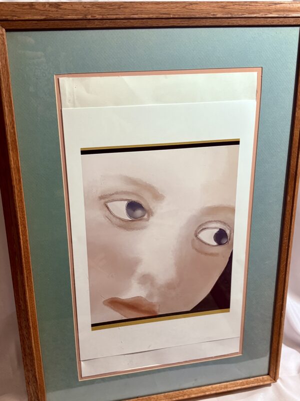 IMG_5865 Face of a Young Woman — Framed Digital Art Print