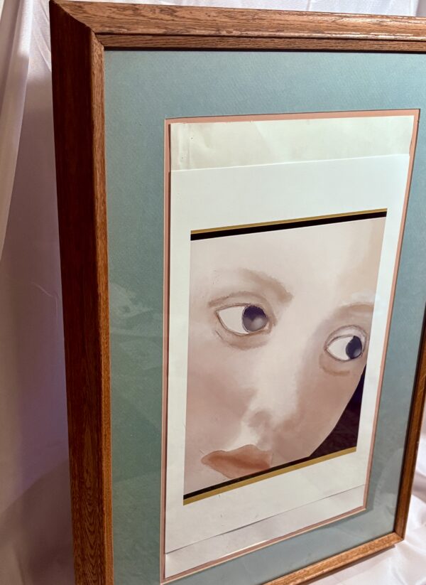 IMG_5866 Face of a Young Woman — Framed Digital Art Print