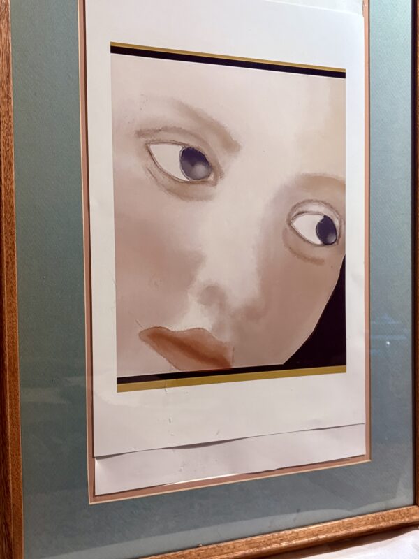 IMG_5867 Face of a Young Woman — Framed Digital Art Print