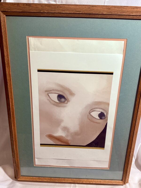 IMG_5868 Face of a Young Woman — Framed Digital Art Print