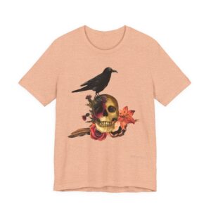11146837933576035485_2048.jpeg Raven Skull T-Shirt: Gothic Poem Apparel, Dark Illustration