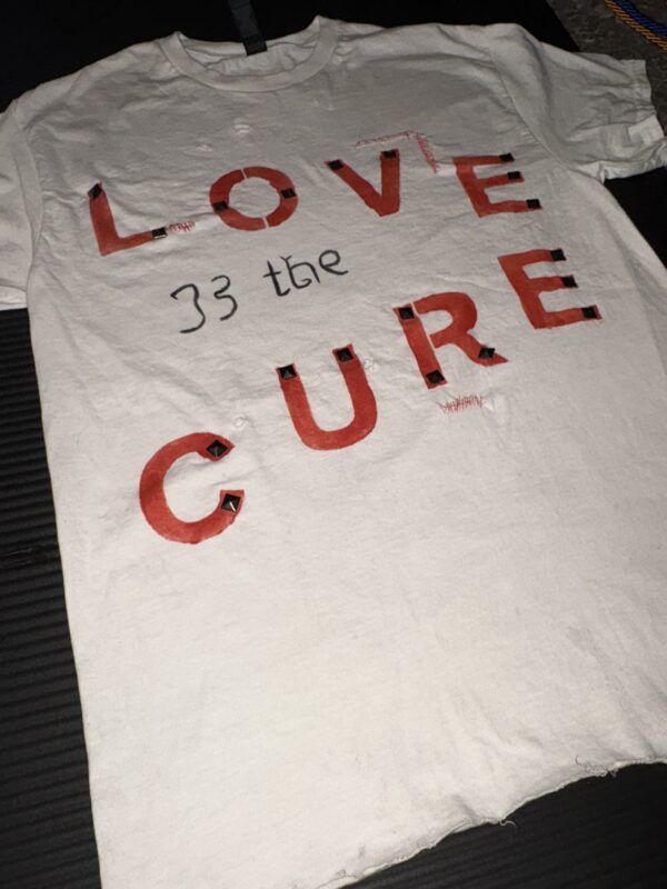 LOVE IS THE CURE — Distressed Gothic Tee